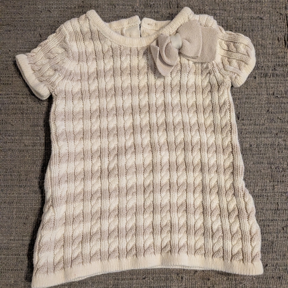 Elegant Cream Cable Knit Sweater